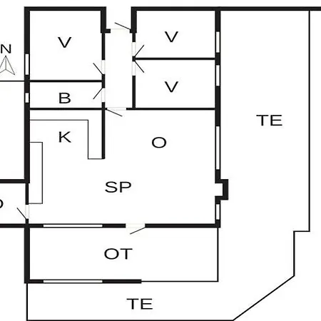 6 Person In Sjolund-by Traum 別荘 Binderup Strand